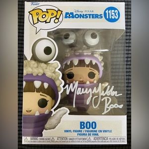 Funko Pop! Monsters Inc Boo signed by Mary Gibbs (voice of Boo) w/ COA